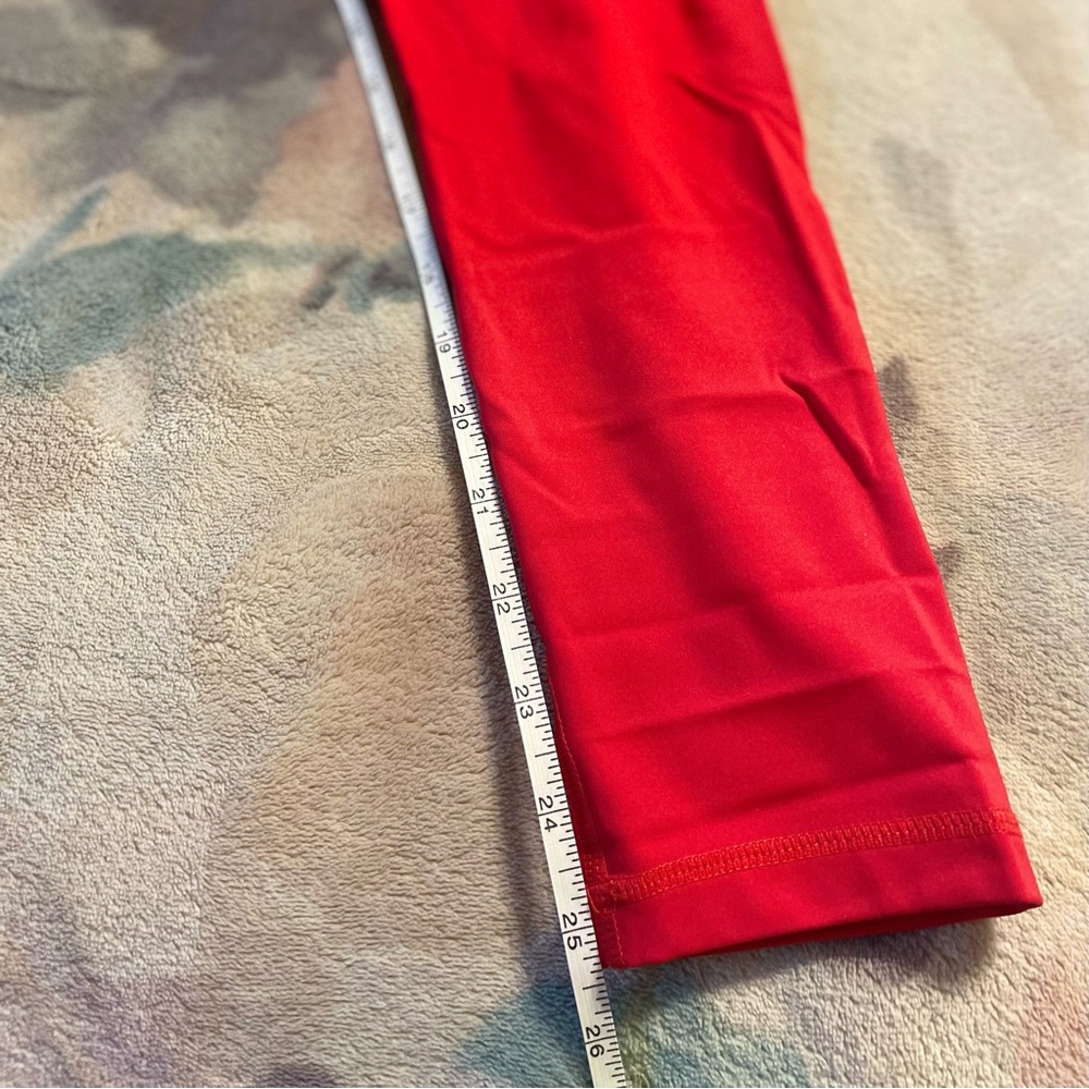 Celestine High Rise Scarlet Ruffle Leggings - Picture 8 of 15